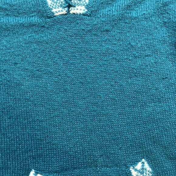 Alpaca Pete’s Blue Pullover Hooded Sweater Snowflake Women’s Sz M Peru A1023 - Picture 3 of 7
